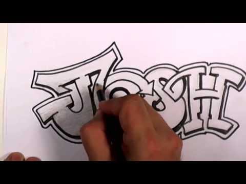 Josh Adı Tasarım - #3 50 İsim Promosyon Yazma Grafiti