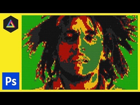Lego Portre | Bob Marley | Adobe Photoshop Eğitimi