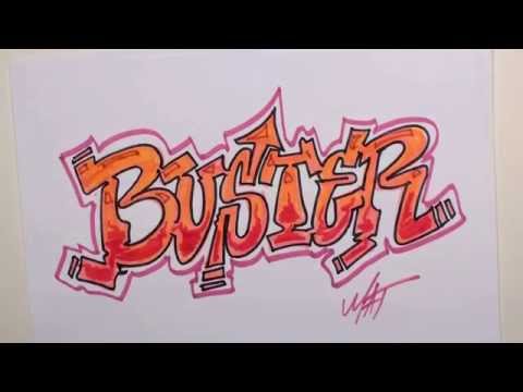 Buster Adı Tasarım - #5 50 İsim Promosyon Yazma Grafiti