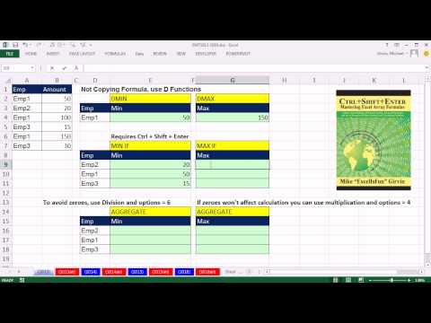 Excel Büyü Hüner 1013: Mın Eğer, Max Eğer, Mınıf, Maxıf (6 Örnekler) Max Mın Hesaplama W 1 Kriterleri