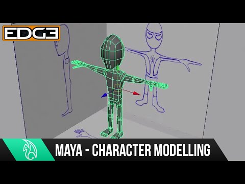 Maya İçin Yeni Başlayanlar Öğretici: 3D Maya Basit Bir İnsan Karakter Modelleme Bölüm 1 Misterh3D Tarafından
