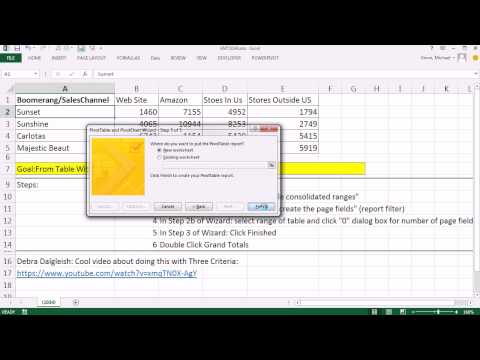 Excel Sihir Numarası 1034: Dönüştürme Tablosu İçin Uygun Veri Kümesi İle Özet Tablo Hüner Özetlenmiştir.