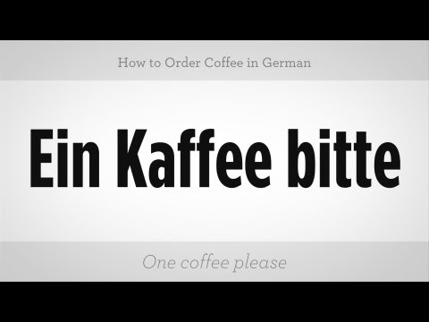 Nasıl Kahve Almanca Olarak Sipariş | Almanca Dersleri