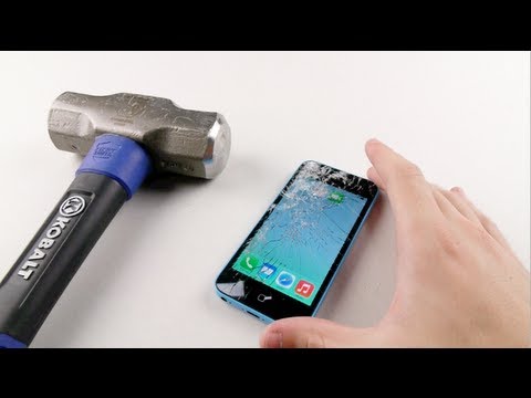 İphone 5C Çekiç Smash Testi - 5'ler Daha Güçlü?