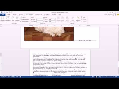 Office 2013 Sınıf #08: Word'deki Biçimlendirme Üç Aşaması: Karakter, Paragraf Ve Bölüm