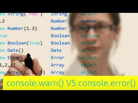 Console.warn Vs Console.error - Javascript Eğitimi Yeni Başlayanlar İçin