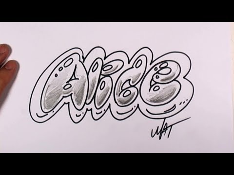 Alice Adını Yazmayı Grafiti #43 50 İsim Tanıtım Tasarım