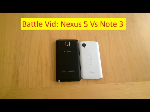 Savaş Vid: Google Nexus 5 Vs Galaxy Not 3