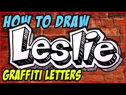 Leslie Adını Yazmayı Grafiti #51 50 İsim Tanıtım Tasarım