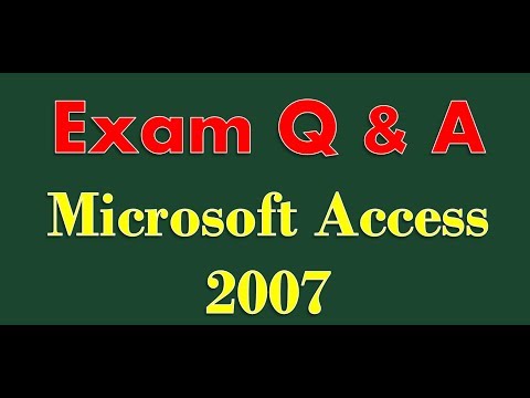 Sınav Hazırlık Microsoft Access 2007