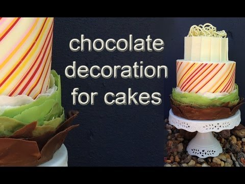 Çikolatalı Kek Dekorasyon Nasıl İçin Cook Bu Ann Reardon Çikolata Manşet Fırfır
