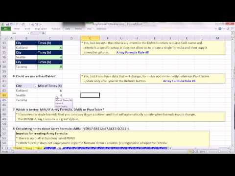 Ctrl + Üst Karakter + Enter: Excel Dizi Formülleri #03: Karşılaştırmalı Dizi İşlemleri Ve Alternatifleri
