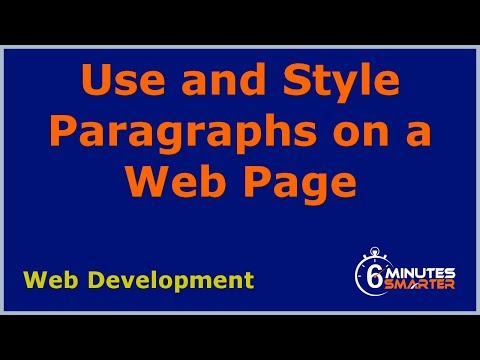 Kullanımı Ve Web Sayfasındaki Stil Paragraflar