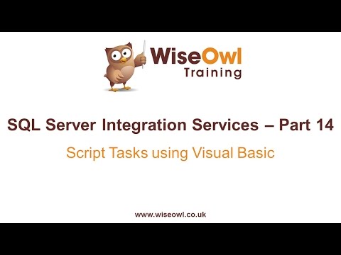 Sql Server Integration Services (Ssıs) Bölüm 14 - Komut Dosyası Visual Basic Kullanarak Görevleri