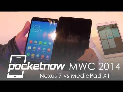 Google Nexus 7 Vs Huawei Mediapad X 1-Mwc 2014