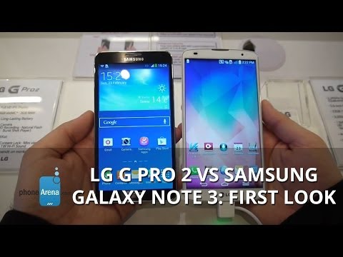 Lg G Pro 2 Vs Samsung Galaxy Not 3: İlk Bak