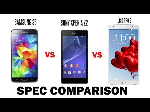 Samsung Galaxy S5 Vs. Sony Xperia Z2 Vs Lg G Pro 2 Karşılaştırma