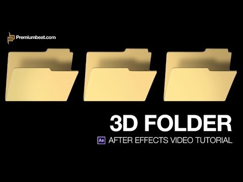 Sonra Etkileri Video Öğretici: 3D Klasör