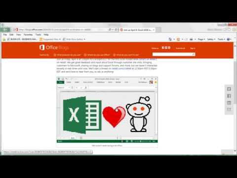 Konuşma "canlı" Microsoft Excel Ekibi İle Reddit Doğum