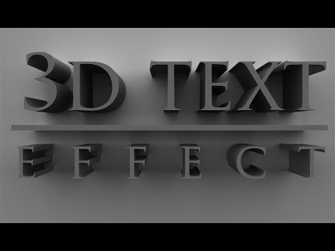 3D Metin Efekt Photoshop Cs6 Cc Ve Hintçe Öğretici