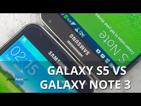Samsung Galaxy S5 Vs Samsung Galaxy Not 3
