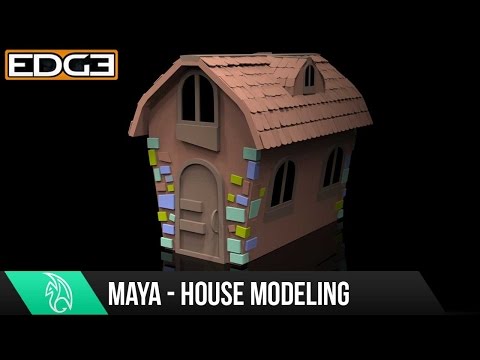 Yeni Başlayanlar İçin - #5 Maya Model Bir Çizgi Film House Öğretici 1080P Hd