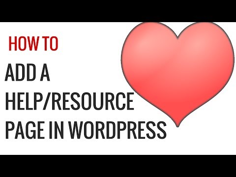 Nasıl Bir Yardım Kaynak Bölümü Wordpress Admin Eklemek İçin