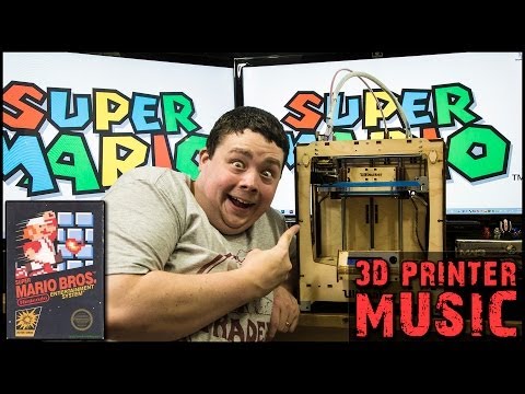 Ultimaker 3D Printerlere Harcama Maddeler Üzerinde Süper Mario Kardeşler Nes Tema Şarkı Çalınır