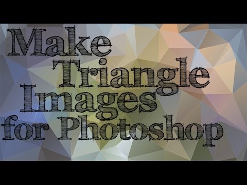 Photoshop - Üçgen Arka Planlar - Poly Sanat Etkisi