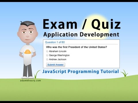 Sınav Uygulama Öğretici Javascript Quiz Online Test Programı