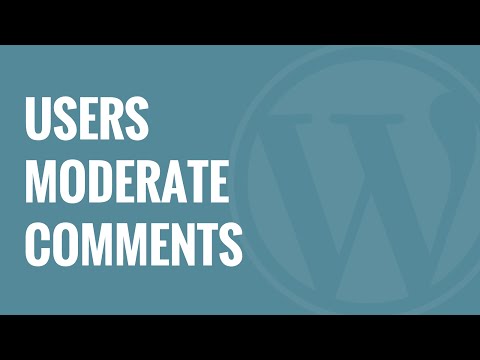 Nasıl Blog Wordpress Yorum Ilımlı Kullanıcılara İzin Vermek İçin