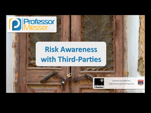 Riske Farkındalık Üçüncü Şahıslarla - Sık Güvenlik + Sy0-401: 2.2