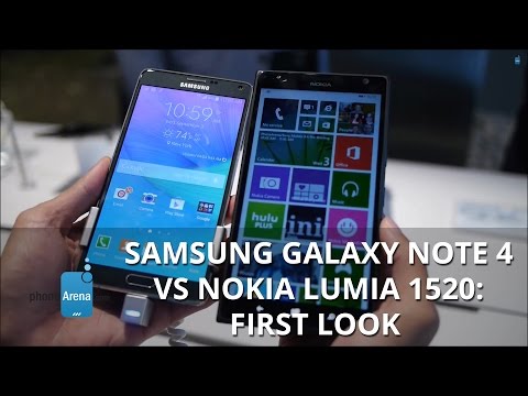 Samsung Galaxy Not 4 Vs Nokia Lumia 1520: İlk Bakış