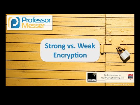 Güçlü Ve Zayıf Şifreleme - Sık Güvenlik + Sy0-401: 6.2
