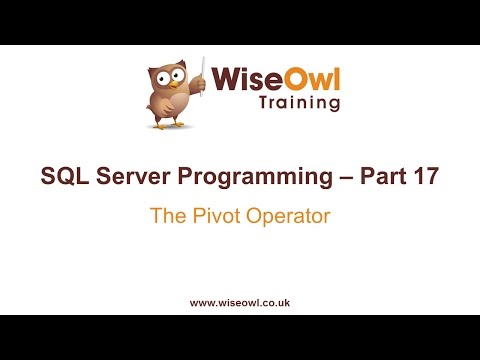 Sql Server Programlama Bölüm 17 - Pıvot İşleç