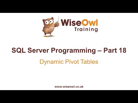 Sql Server Programlama Bölüm 18 - Dinamik Özet Tablolar