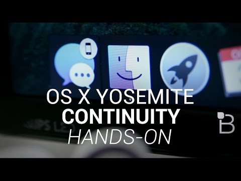 Os X Yosemite Süreklilik Eller