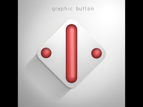 Photoshop Tutorial | Grafik Düğmesini Tasarım | Uzun Gölge