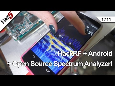 Hackrf + Android + Açık Kaynak Spektrum Analizi! Hak5 1711