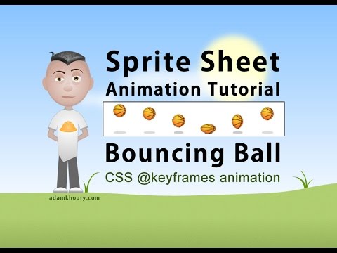 Sprite Sayfası Animasyon Adımları Css Zıplayan Top Eğitimi Programı