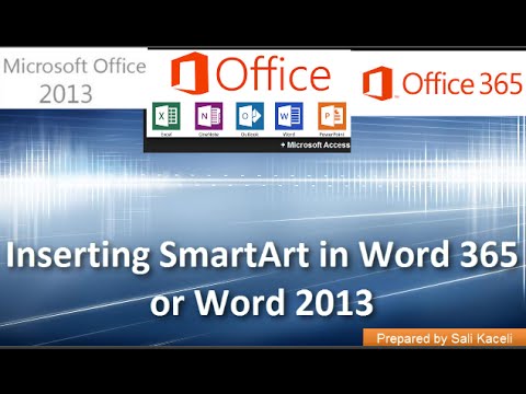 7. Kullanma Ve Smartart Word 365 Veya Word 2013 Özelleştirme