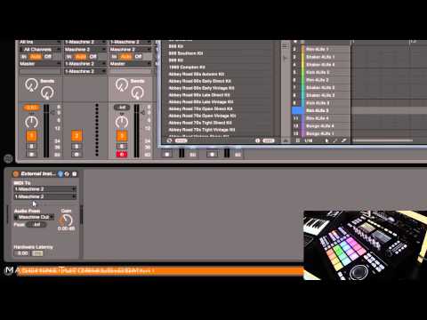 Maschine 2.2 Mıdı Toplu Kayıt Mıdı İçine Ableton Live 9 Gerçek Zamanlı Olarak