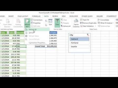 Excel Güç Sorgu #04: 1. Adımda Birden Fazla Csv Dosyalarını İçe Aktarın Ve Yeni Dosyalar Otomatik Olarak Al