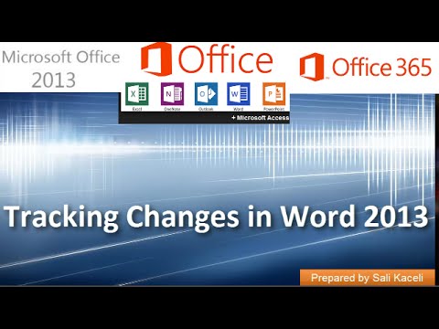 18. Word 2013 Yılında Değişiklikleri İzleme Kullanma