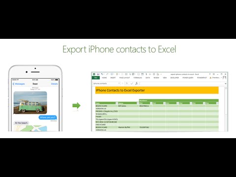 Nasıl İphone Kişileri Excel'e Vermek | Exceltutorials