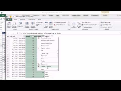 Excel Güç Sorgu #10: Uygun Veri Kümeleri Oluşturmak İçin Özellik Unpivot (2 Örnek)