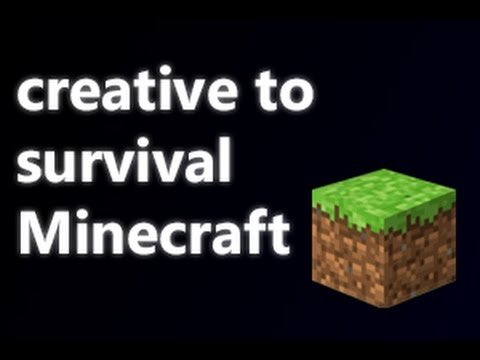 Nasıl Yaratıcı Minecraft Hayatta Kalma Modunda Gitmek İçin! (Hiçbir Yazılım!)
