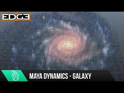 Maya Dynamics Eğitimi - Galaxy Parçacık Efektleri Hd