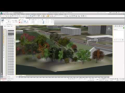 Kullanarak 3Ds Max Design İle Sivil 3D - Bölüm 23 - Saçılma Ağaçlar