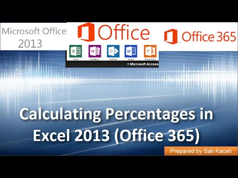 Yüzde Olarak Excel 2013 (Office 365) Hesaplama: Bölüm 9 / 18